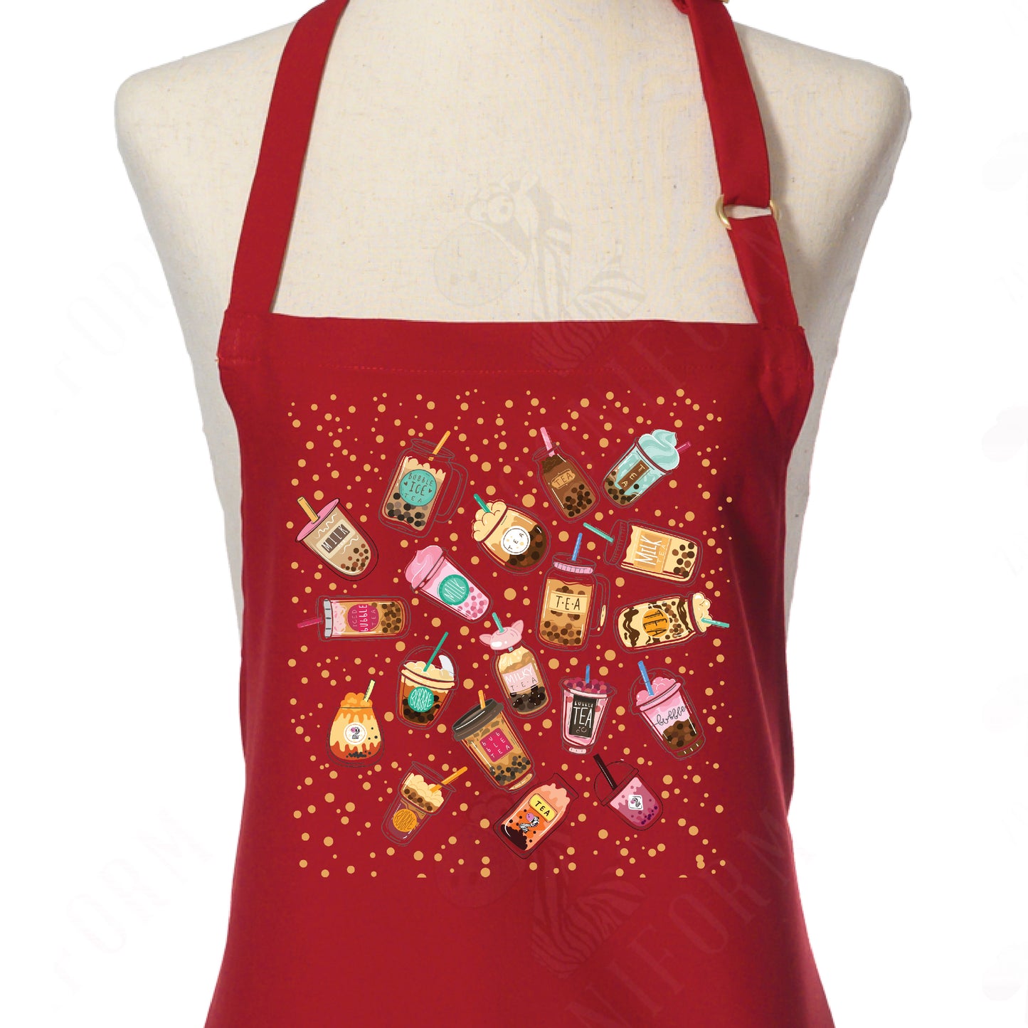Boba Tea Enthusiast Apron