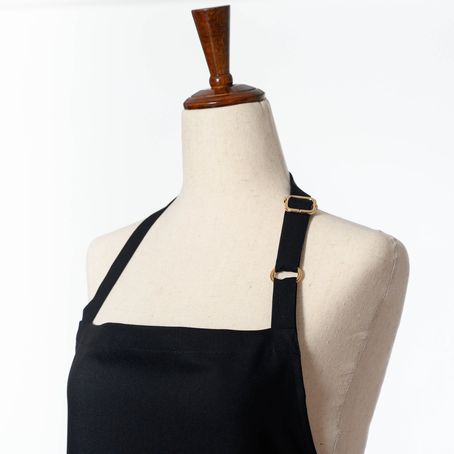 Bib Apron with Three Pockets, Adjustable Neck Strap