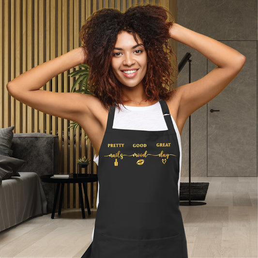 "Nails Mood Day" Apron for Beauty Nail Salon