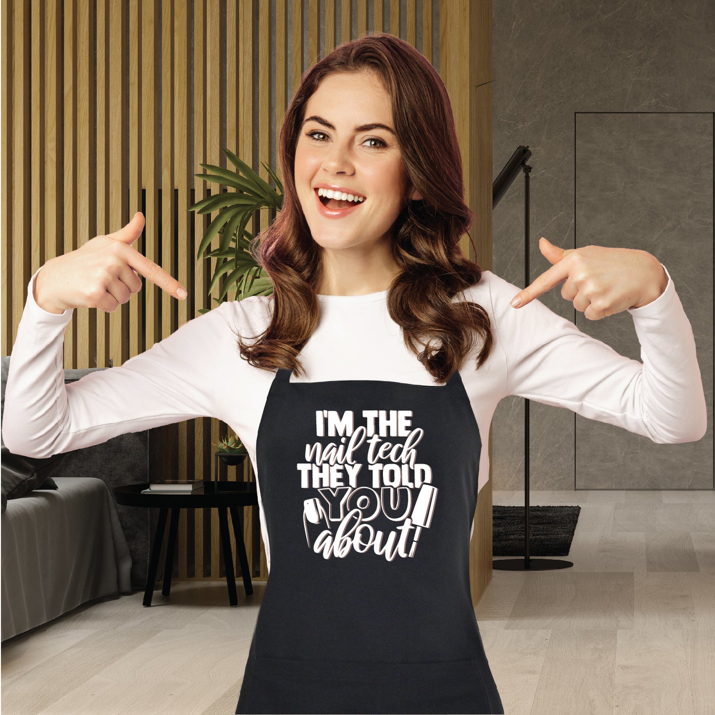 "I'm the Nail Tech They Told You About" Beauty Nail Apron