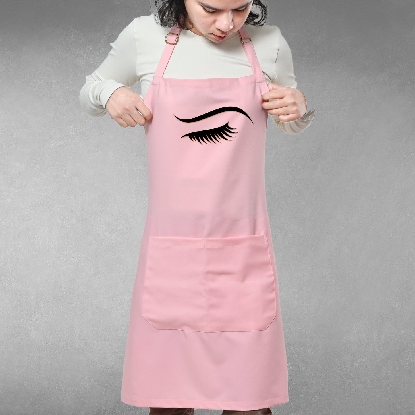 Premium Bib Apron with Gold Metallic Print