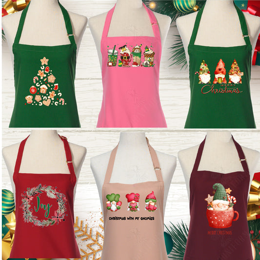 Merry Christmas Bib Apron