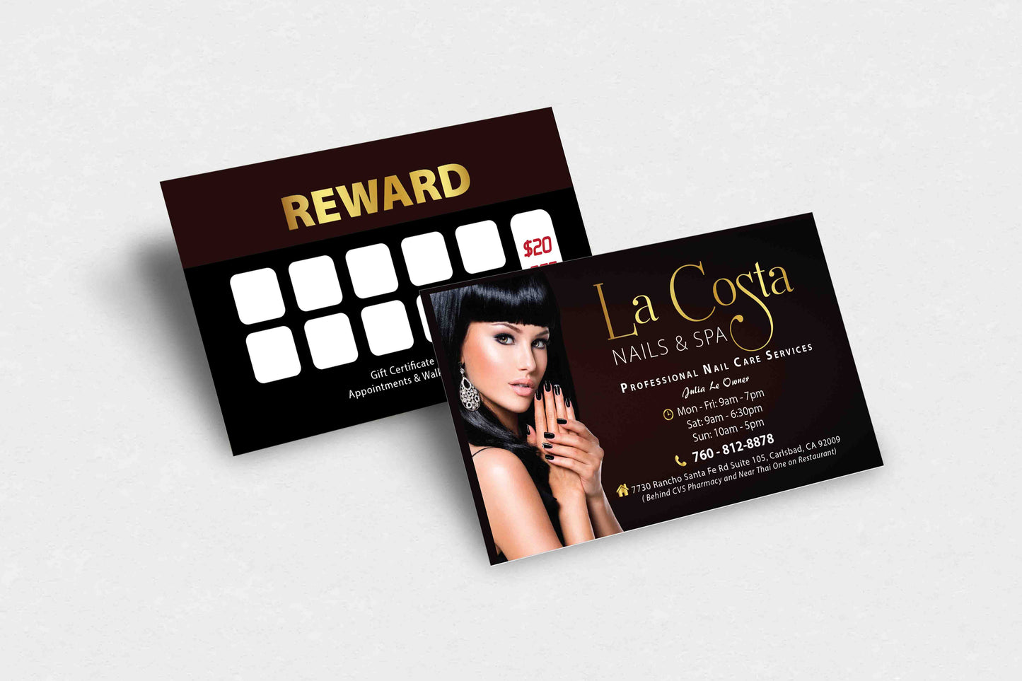 Business Card - No Round Corners