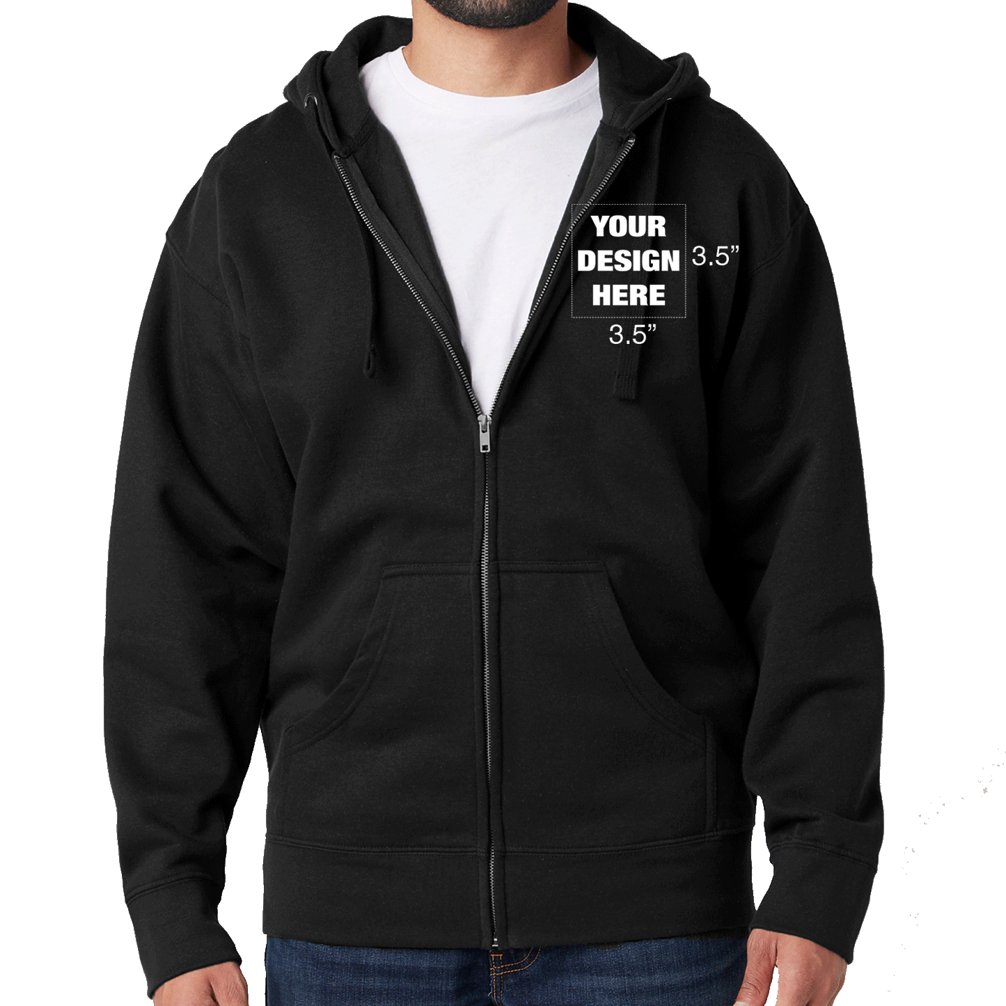 FULL-ZIP HOODIE - CUSTOM PRINTING