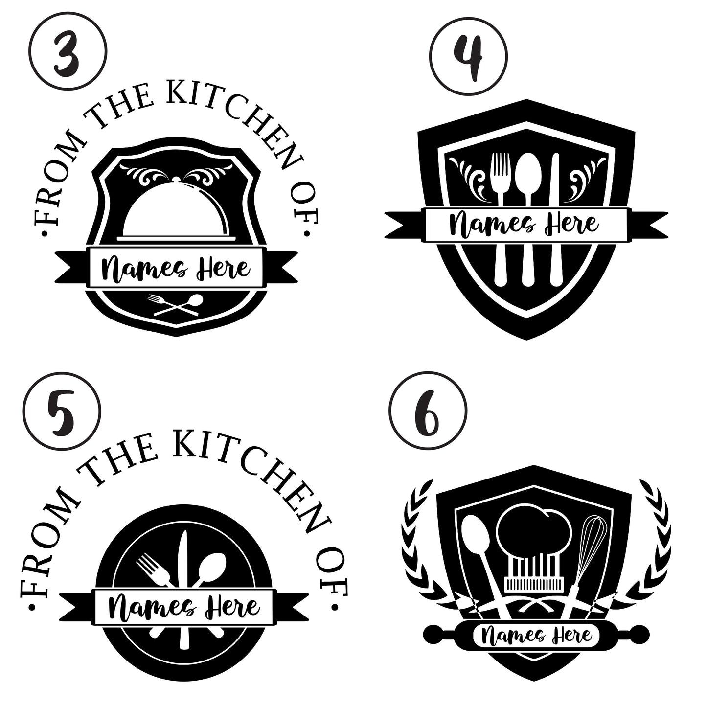 Personalize Name for Kitchen Apron with Two Pockets, Adjustable Strap