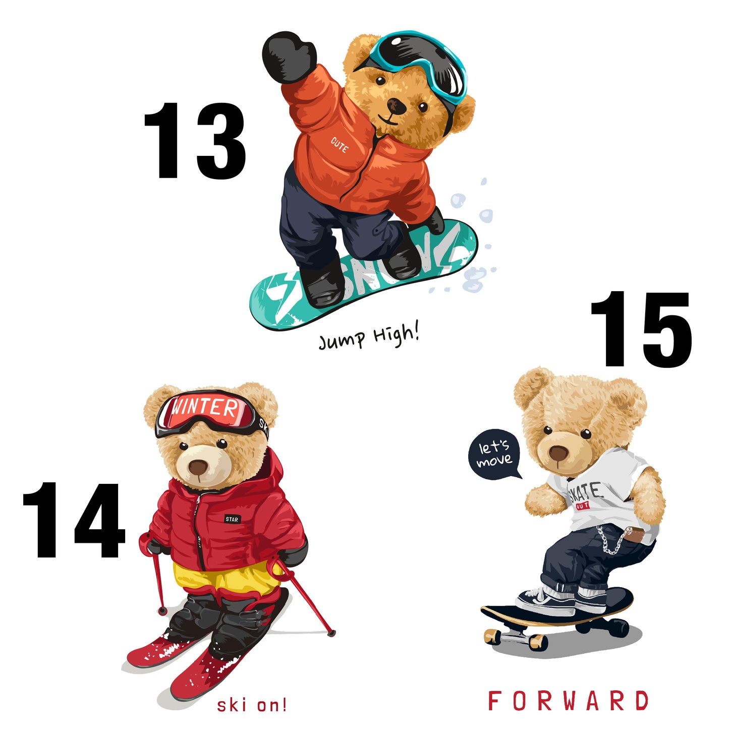 Teddy Bear Plays Sport Unisex T-shirt