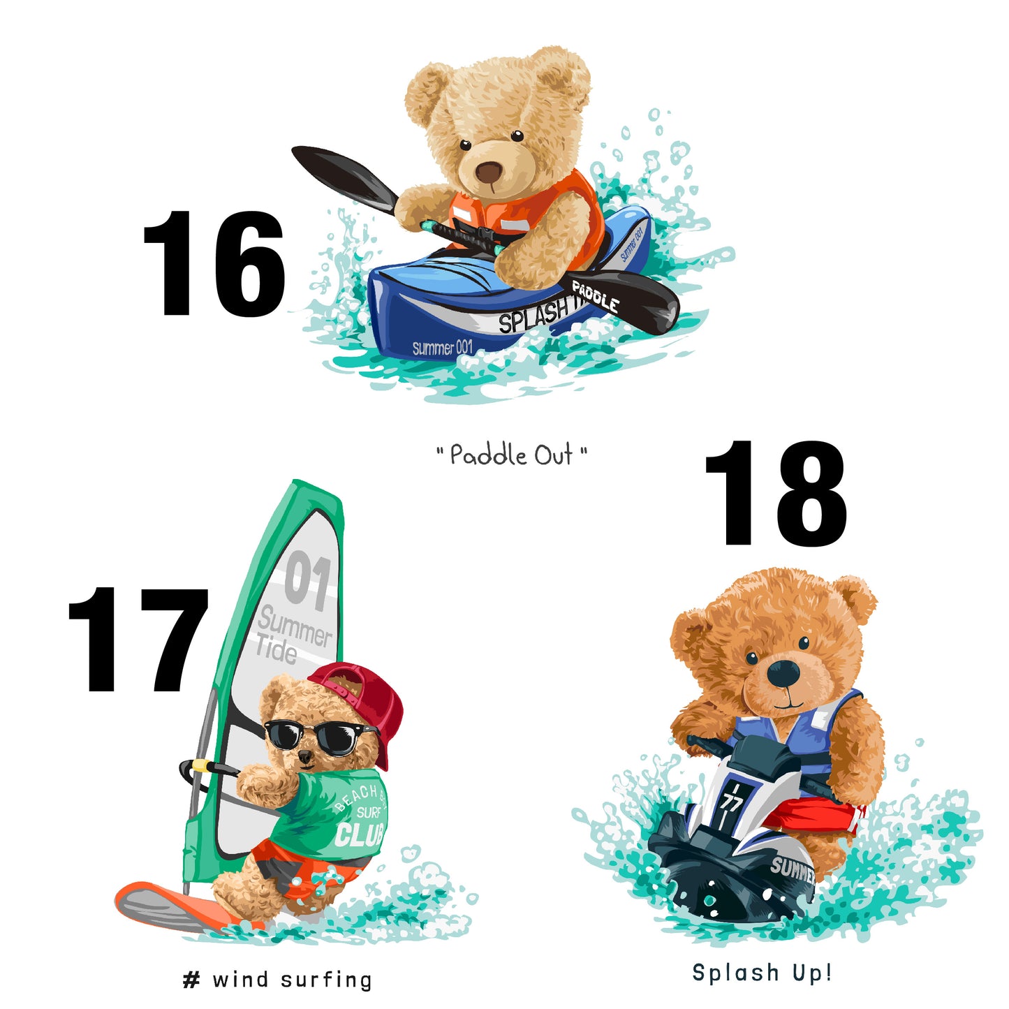 Teddy Bear Plays Sport Unisex T-shirt