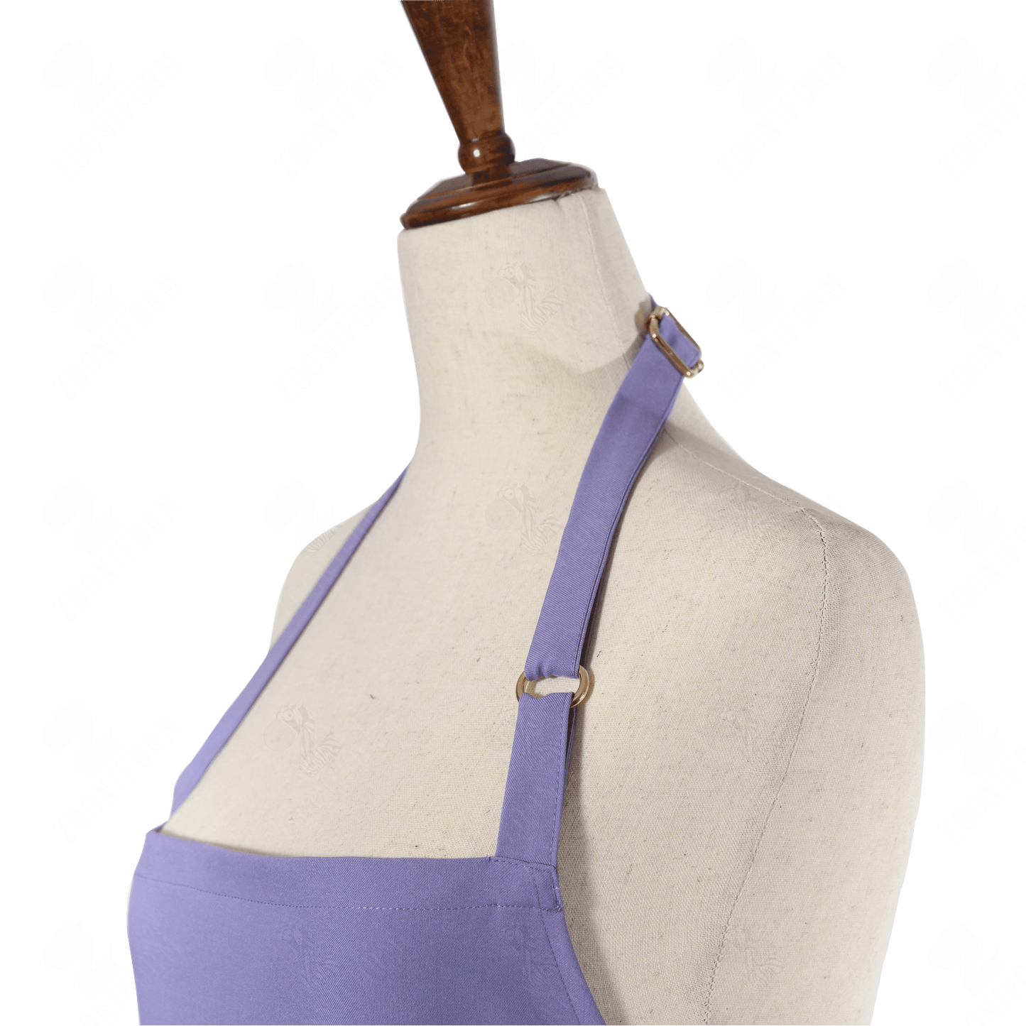Lavender Bib Apron Two Pockets