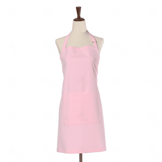 Pink Bib Apron Two Pockets