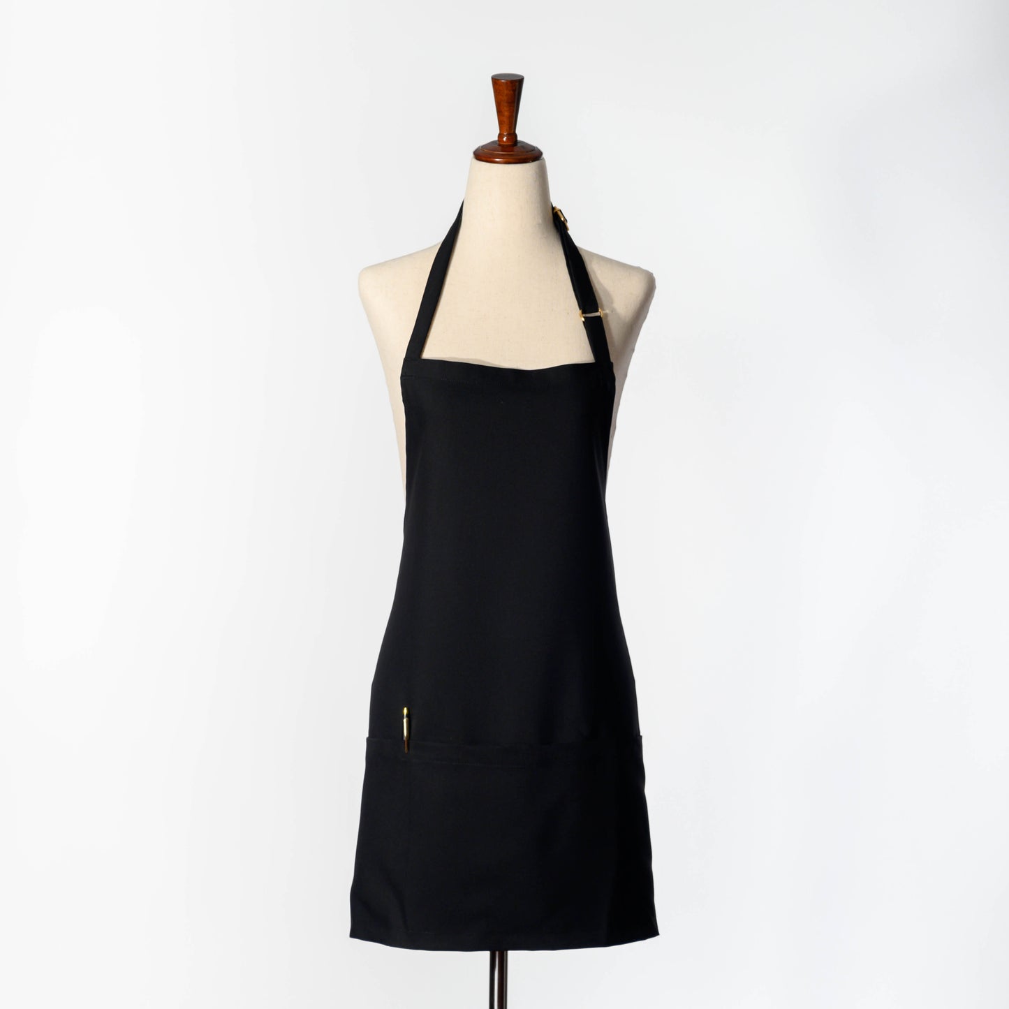 Bib Apron with Three Pockets, Adjustable Neck Strap