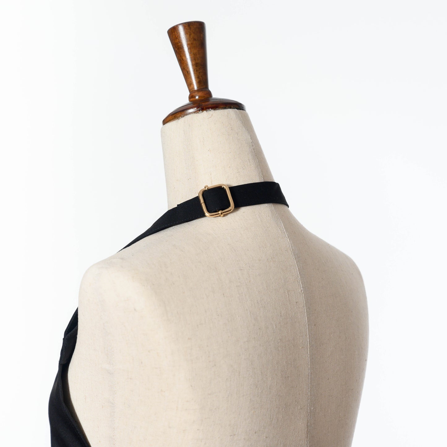 Bib Apron with Three Pockets, Adjustable Neck Strap