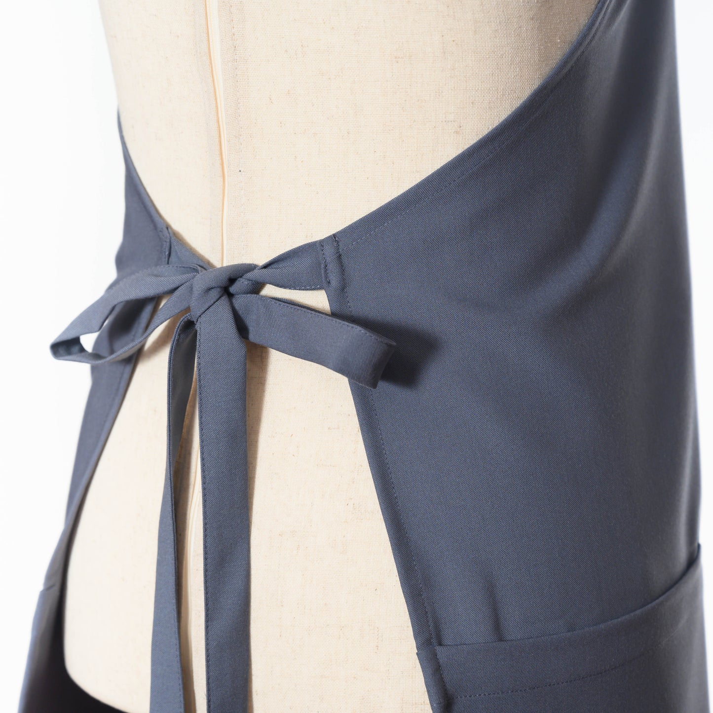 Bib Apron with Three Pockets, Adjustable Neck Strap