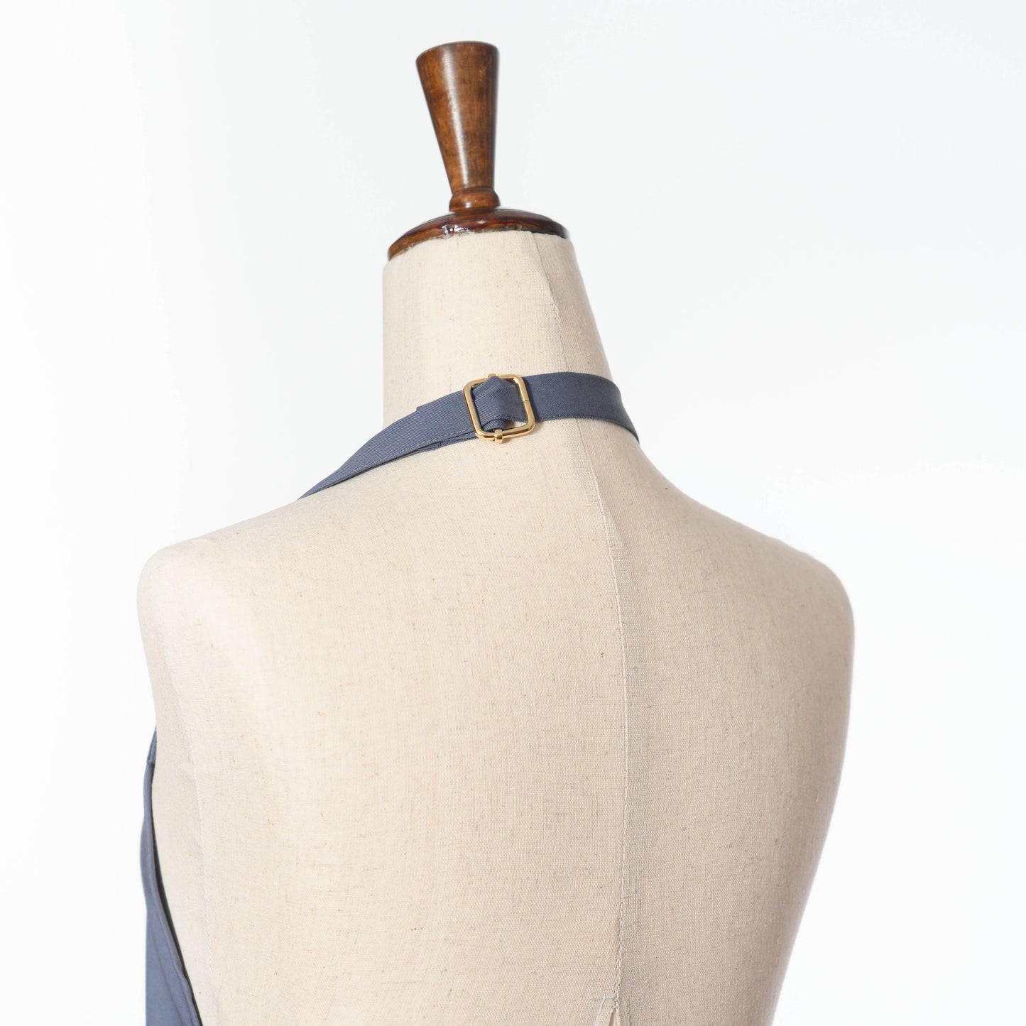 Bib Apron with Three Pockets, Adjustable Neck Strap