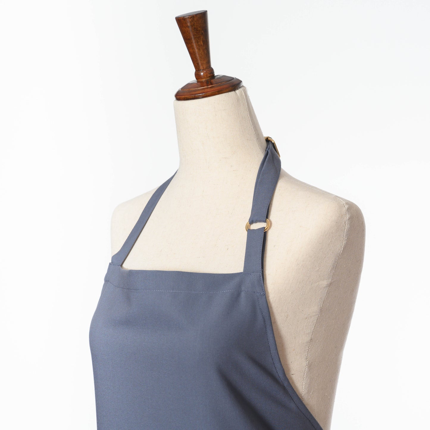 Bib Apron with Three Pockets, Adjustable Neck Strap