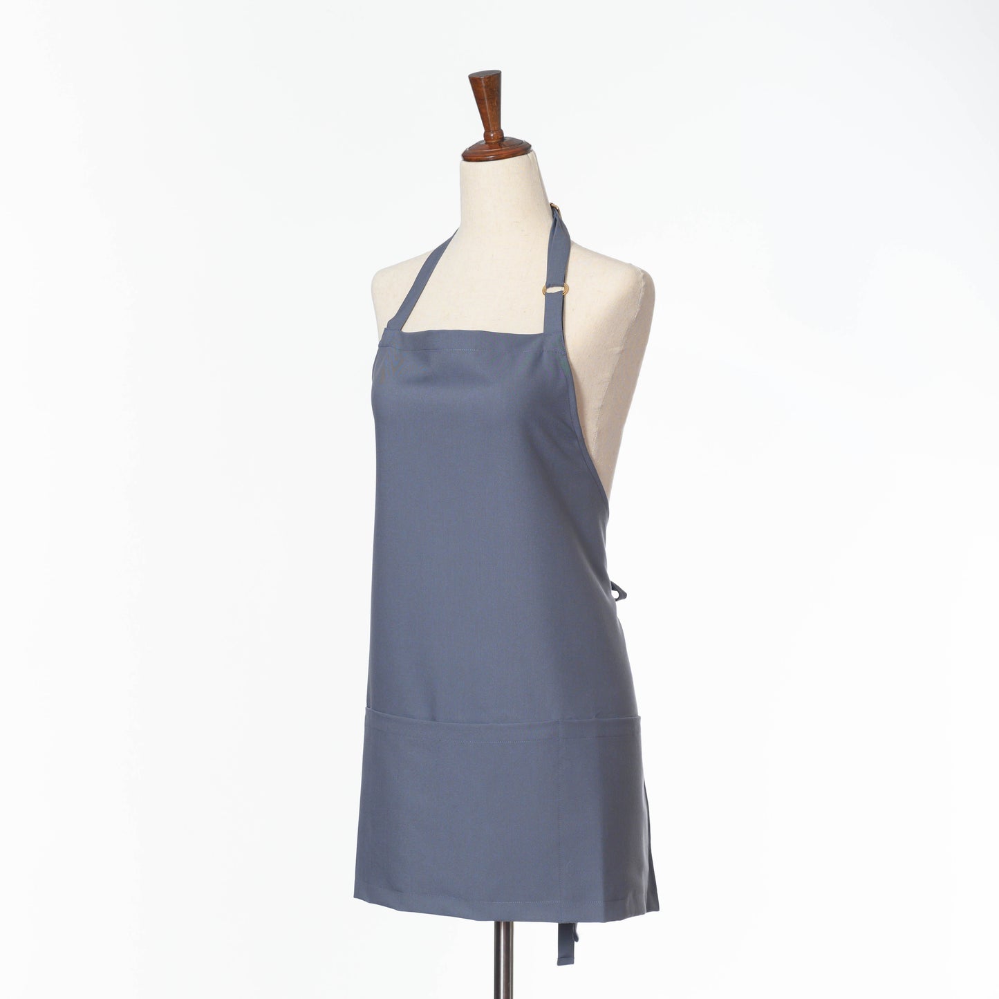 Bib Apron with Three Pockets, Adjustable Neck Strap