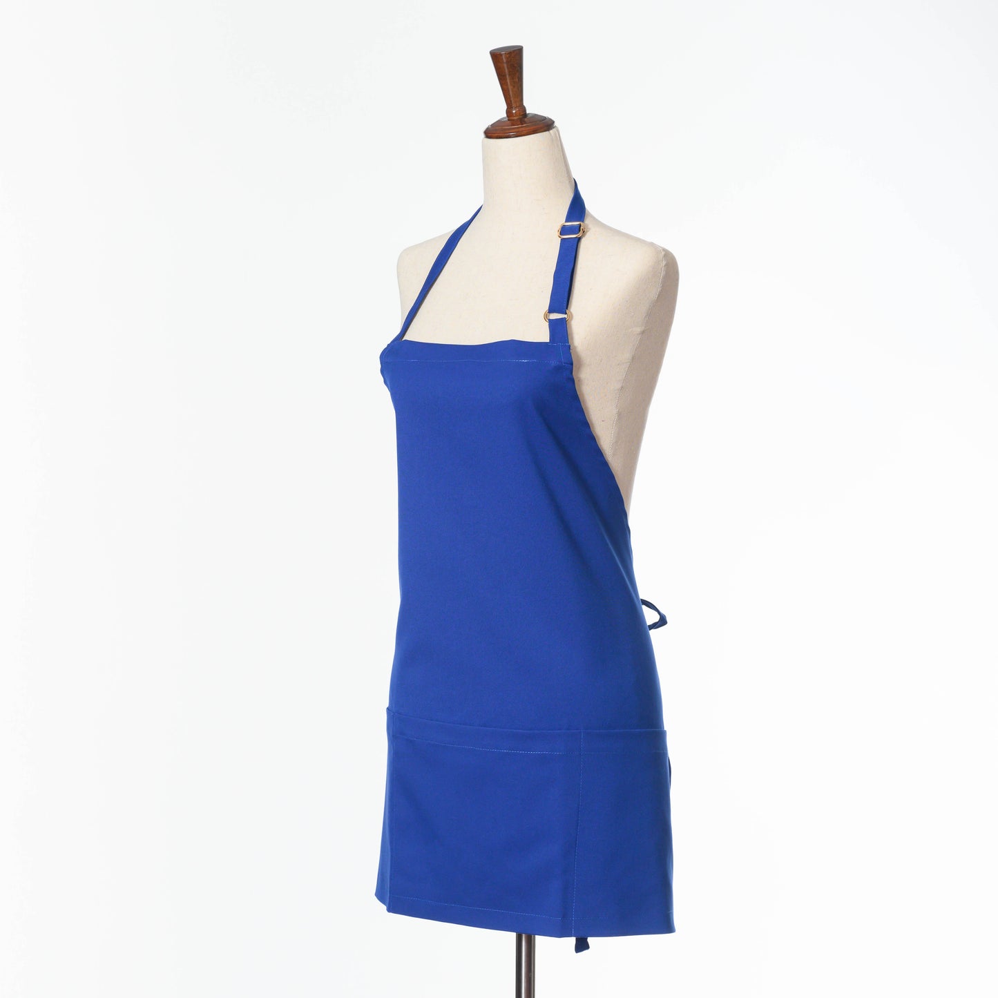 Bib Apron with Three Pockets, Adjustable Neck Strap