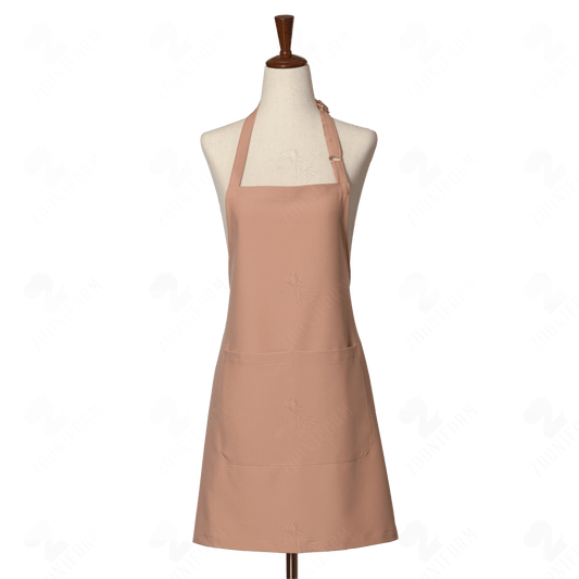 Cappuccino Bib Apron Two Pockets