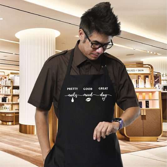 "Nails Mood Day" Apron for Beauty Nail Salon