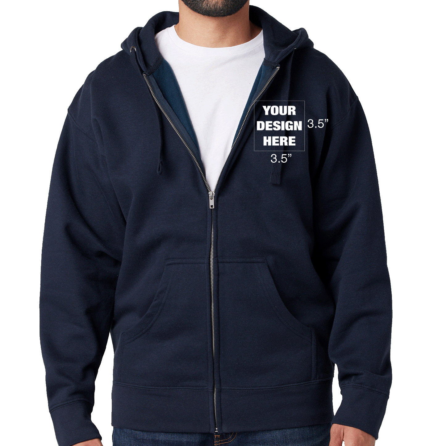 FULL-ZIP HOODIE - CUSTOM PRINTING