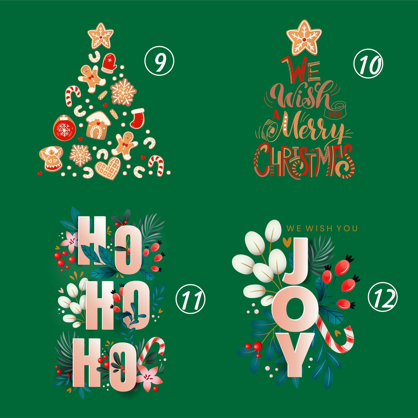Merry Christmas Bib Apron