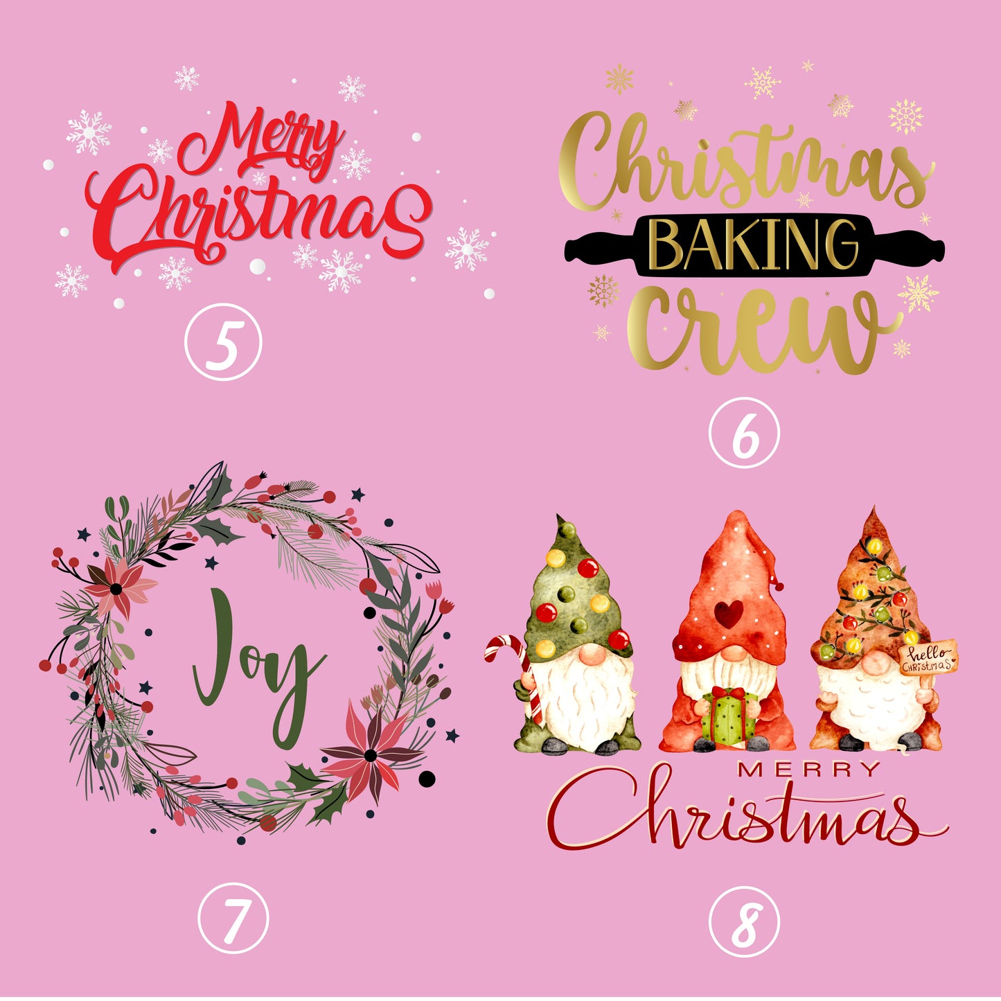 Merry Christmas Bib Apron