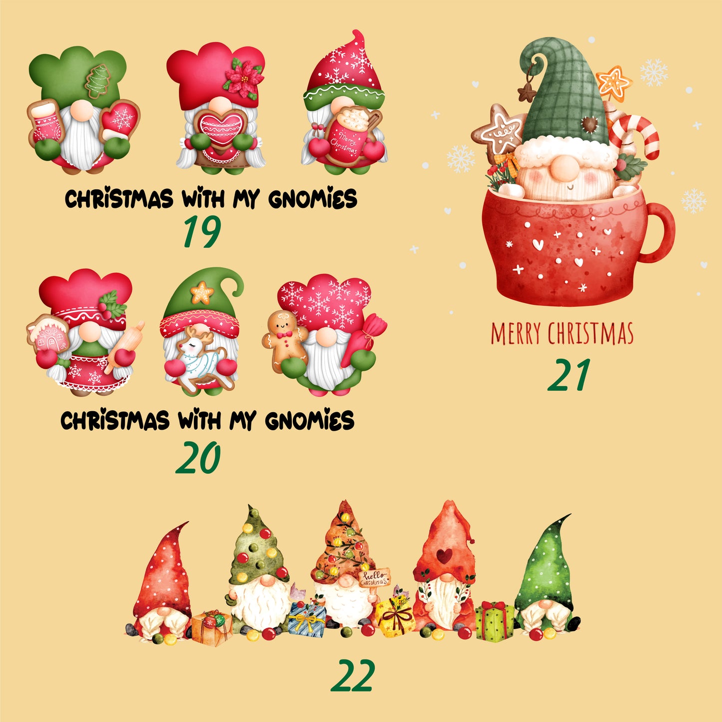 Merry Christmas Bib Apron
